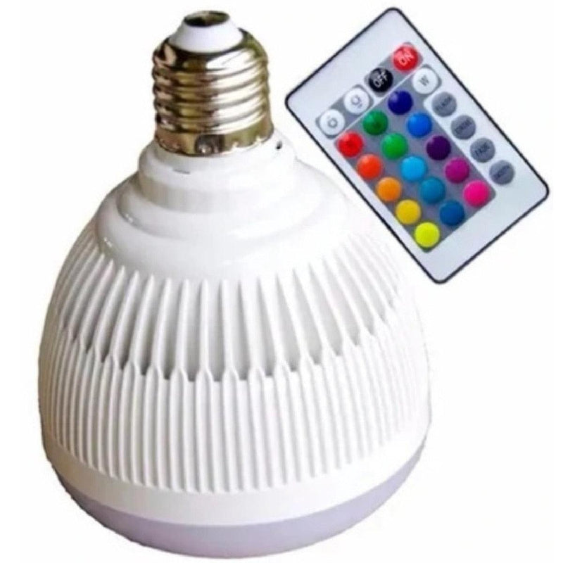 Lampada Bluetooth Com Led Rgb Musica + Controle Remoto - BaratinhosDANET