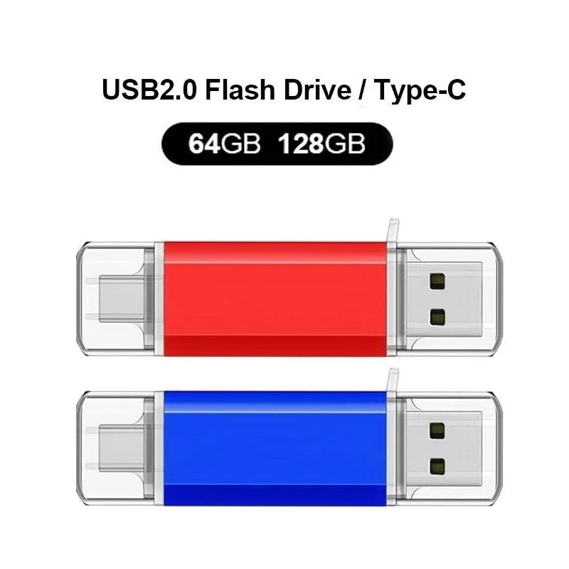 PENDRIVE PARA CELULAR E PC / OPÇÃO 64GB E 128GB - BaratinhosDANET