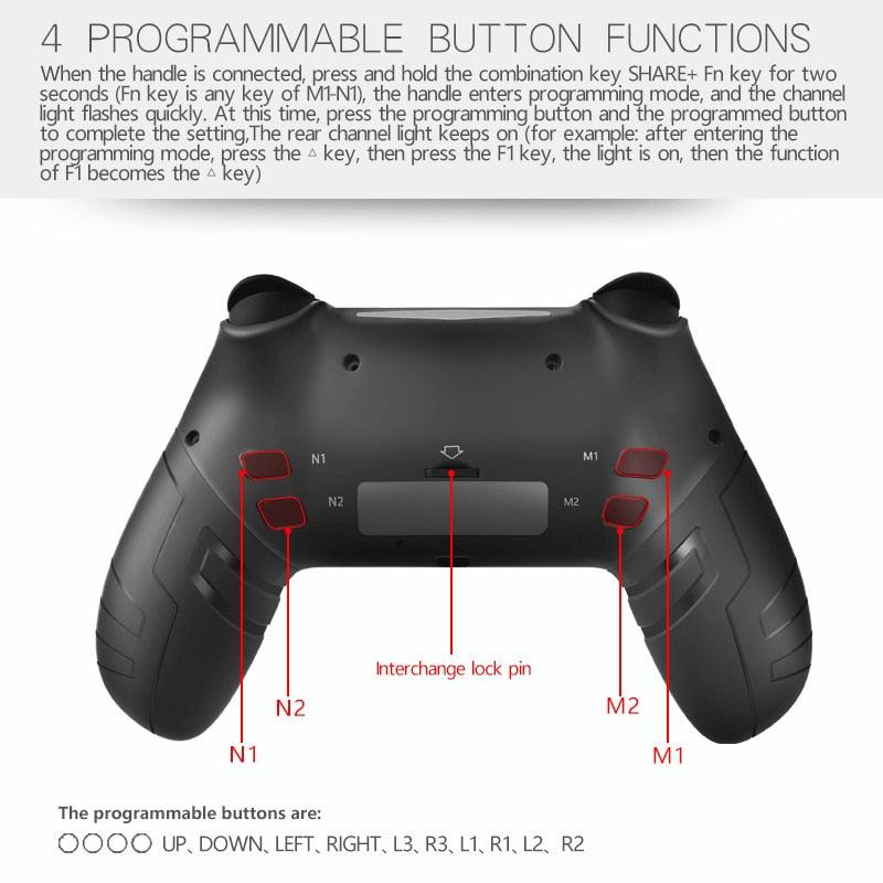 CONTROLE COMPATIVEL PS4 / PARA PC - BaratinhosDANET