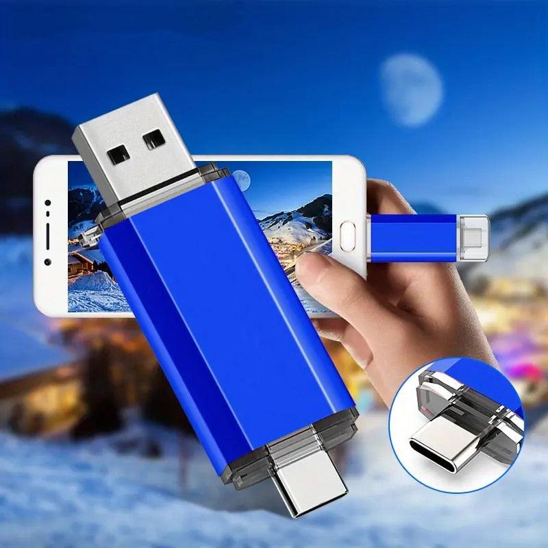 PENDRIVE PARA CELULAR E PC / OPÇÃO 64GB E 128GB - BaratinhosDANET